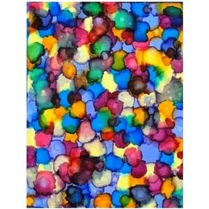 Hand Crafted Abstract Design 11x14 Inches Canvas Painting